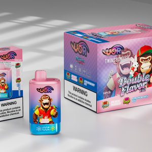 UOR 80k 2 in 1 – Peach Mango & Strawberry Ice