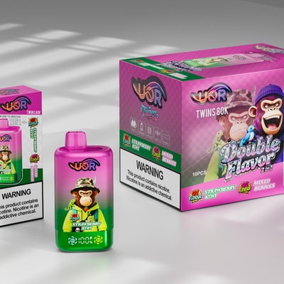 UOR 80k 2 in 1 - Strawberry Kiwi & Mixed Berries-2
