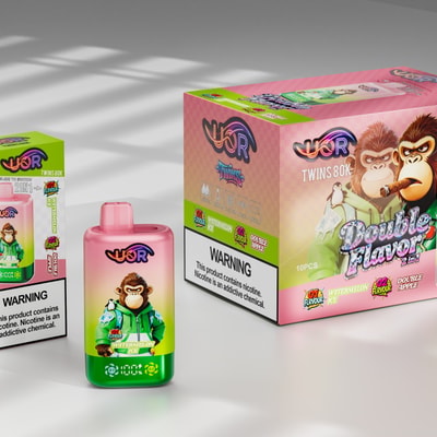 UOR 80k 2 in 1 - Watermelon Ice & Double Apple-2